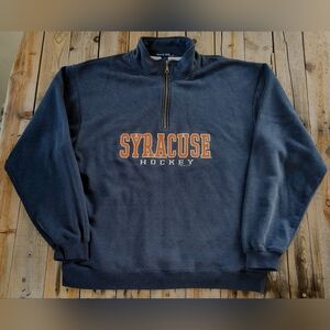 vintage '90s NCAA Syracuse University hockey quarter zip  men's size Large